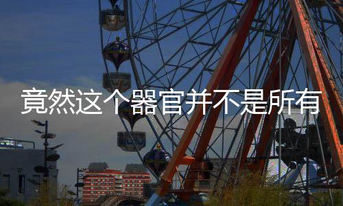 竟然这个器官并不是所有女人都有!