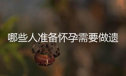 哪些人准备怀孕需要做遗传咨询?